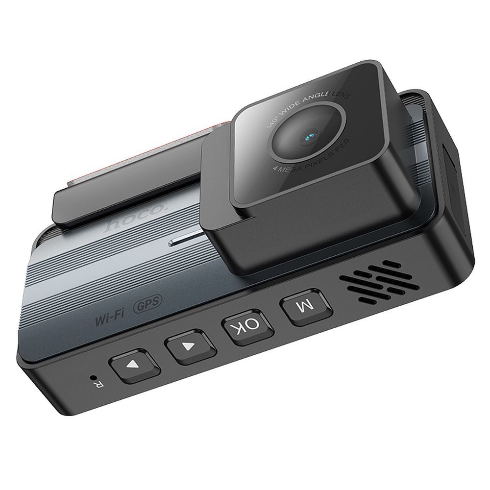 HOCO car camera with display 3,69" 2K GPS DV11 silvery gray
