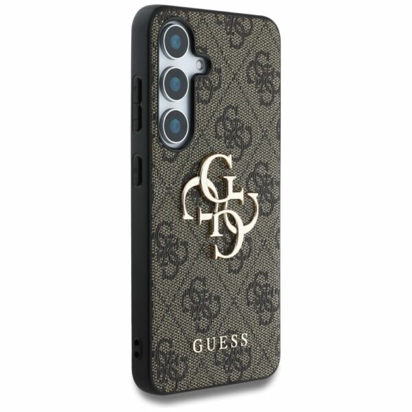 Θήκη Κινητού GUESS Samsung S25 Plus Δερμάτινη Καφέ με Λογότυπο
