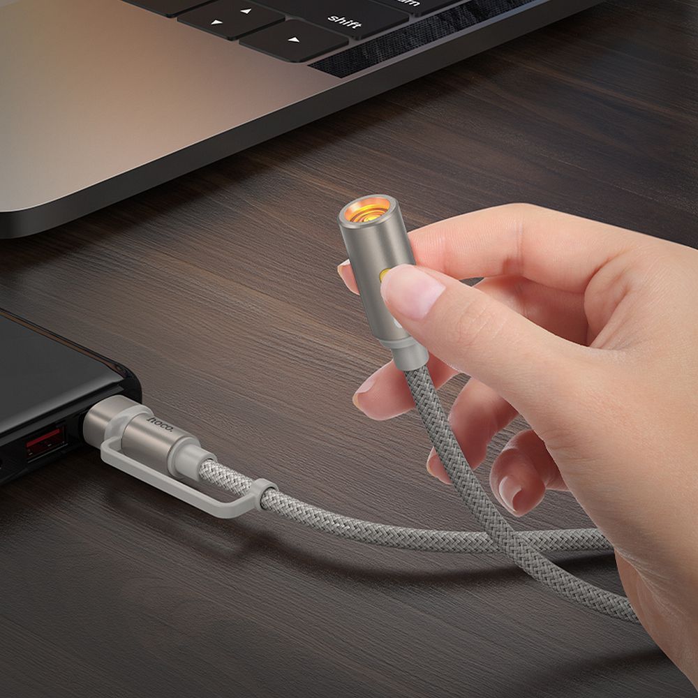 HOCO cable USB A / Type C to cigarete lighter UA38B 0,3 m gold