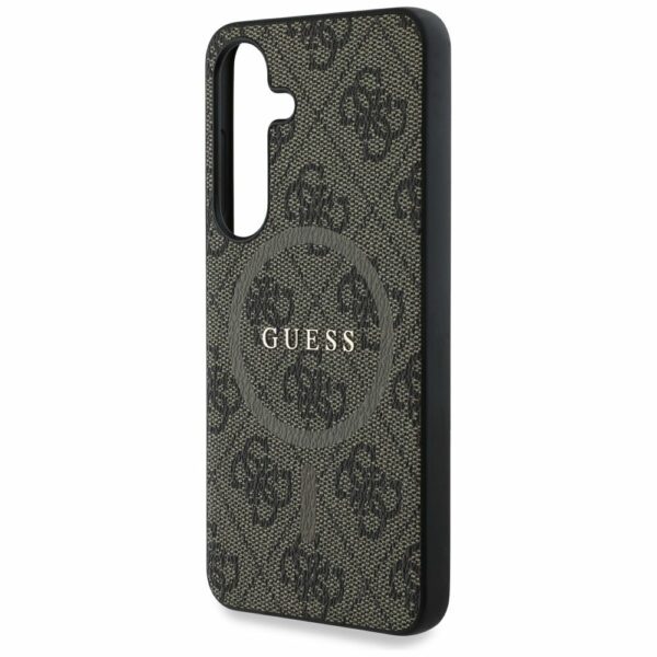 Θήκη Κινητού GUESS SAMSUNG S25 Plus Magnetic PU 4G Ring Classic Logo Καφέ