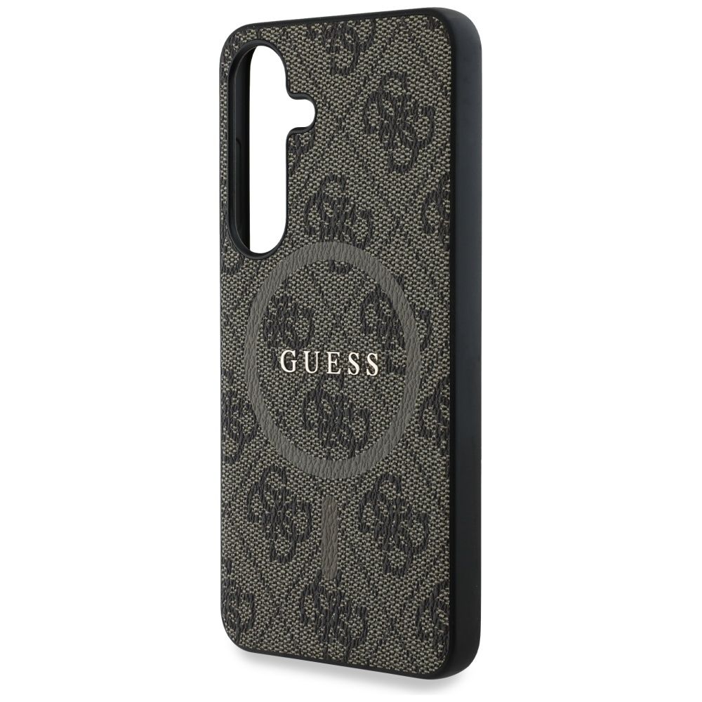 Θήκη Κινητού GUESS SAMSUNG S25 Plus Magnetic PU 4G Ring Classic Logo Καφέ