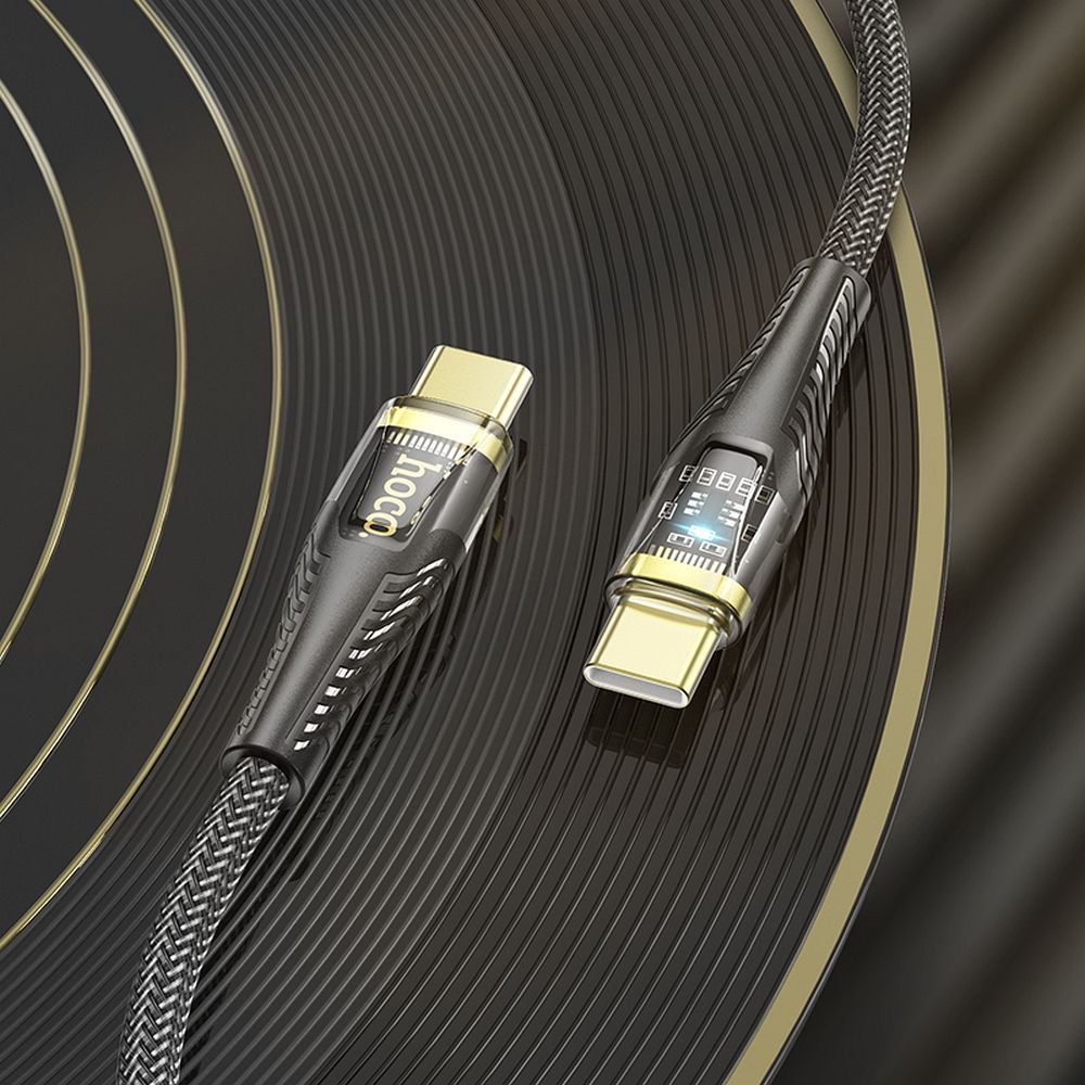HOCO cable Type C to Type C 3A 60W U121 1,2 m black