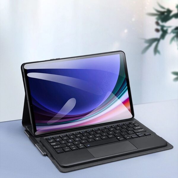 DUX DUCIS case TK foldable with Wireless Keyboard for SAMSUNG Tab S9/S9 FE/S10 FE black