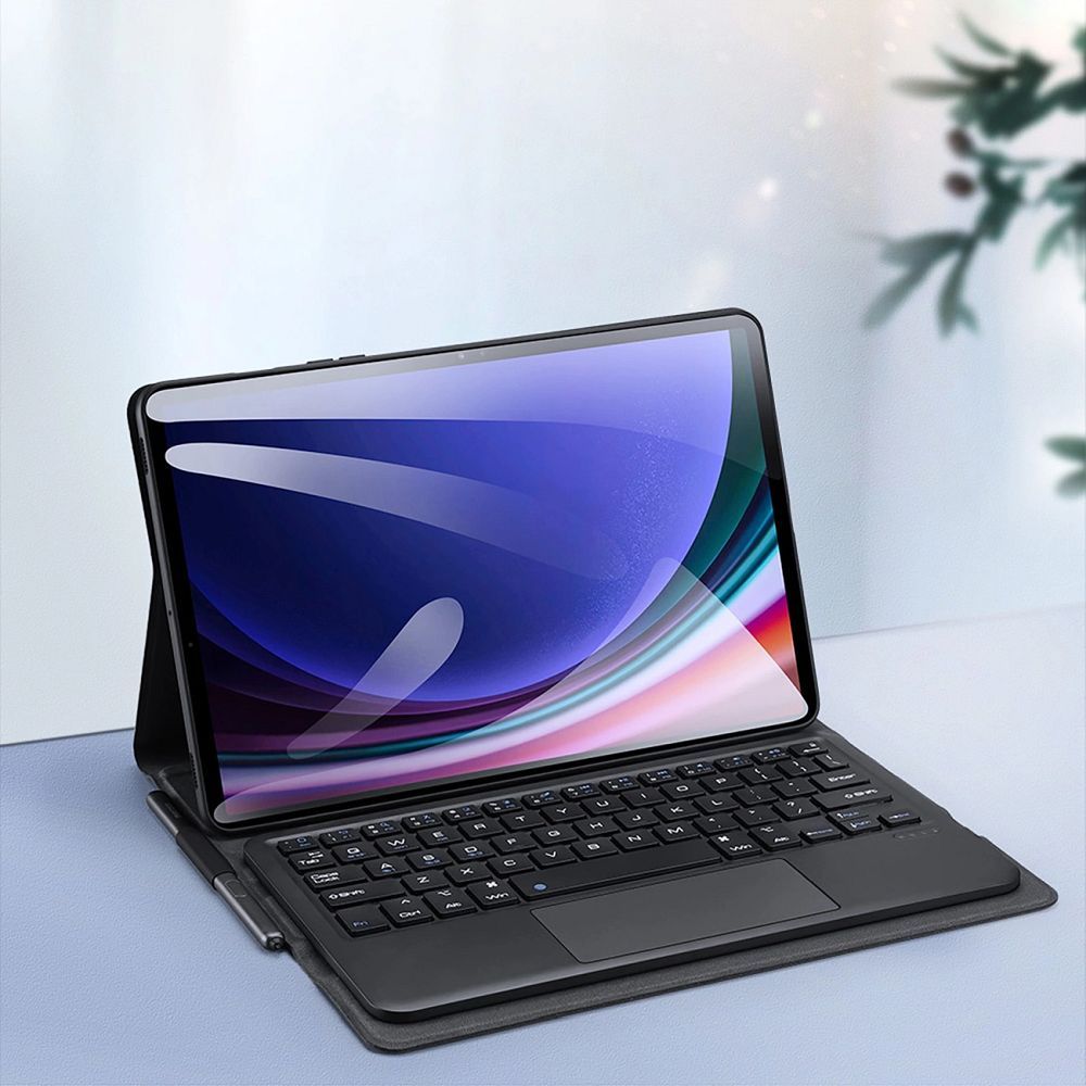 15023c6b2dc6d9890bdd36d8b1899196 DUX DUCIS case TK foldable with Wireless Keyboard for SAMSUNG Tab S9/S9 FE/S10 FE black