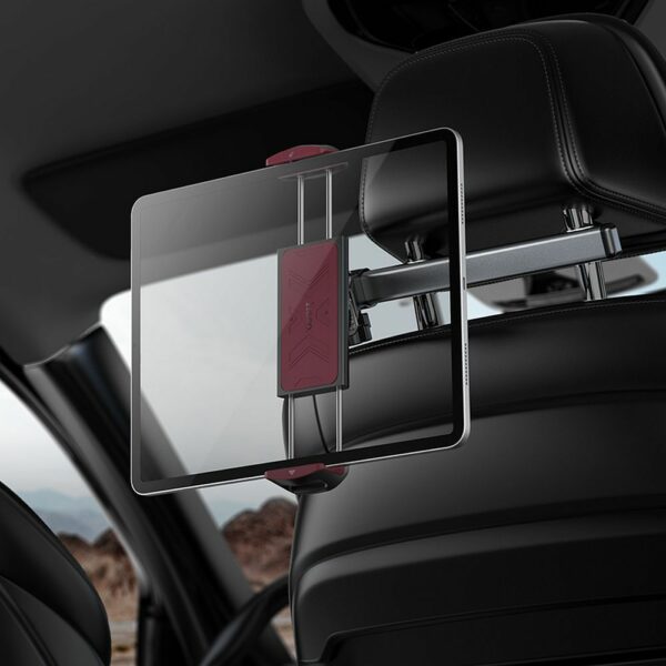 HOCO telescopic car holder for headrest (4,5" - 13") H69 black and red