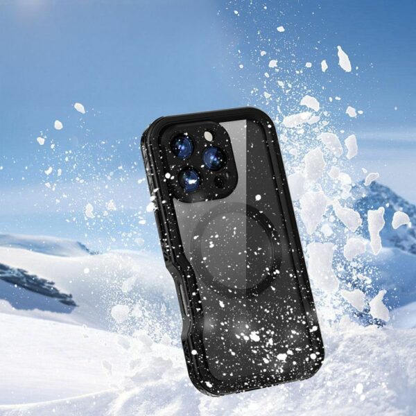 Waterproof case SHELLBOX GT compatible with MagSafe for IPHONE 16 Pro black