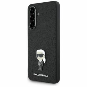 KARL LAGERFELD case for SAMSUNG A56 KLHCSA56GKNPSK (Fixed Glitter W/ Ikonik Metal Pin) black