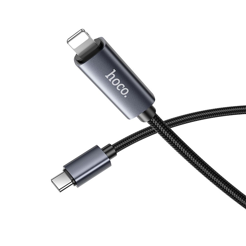 HOCO cable Type C to Lightning with display PD 27W X112 1 m black