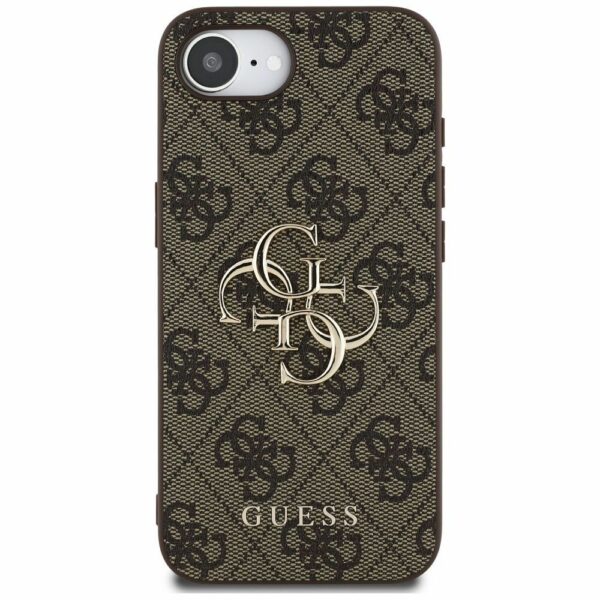 GUESS case for IPHONE 16e (SE 4 2025) GUHCPSE44GMGBR (4G PU Big Logo) brown