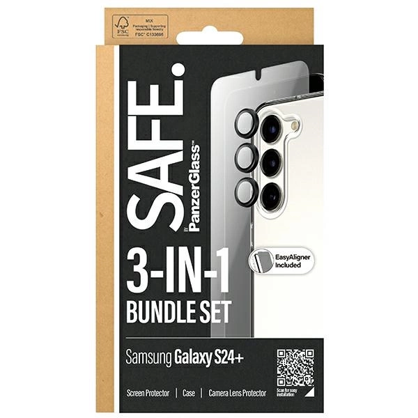 SAFE by PanzerGlass set case + protective film + camera cover for Samsung Galaxy S24+eng