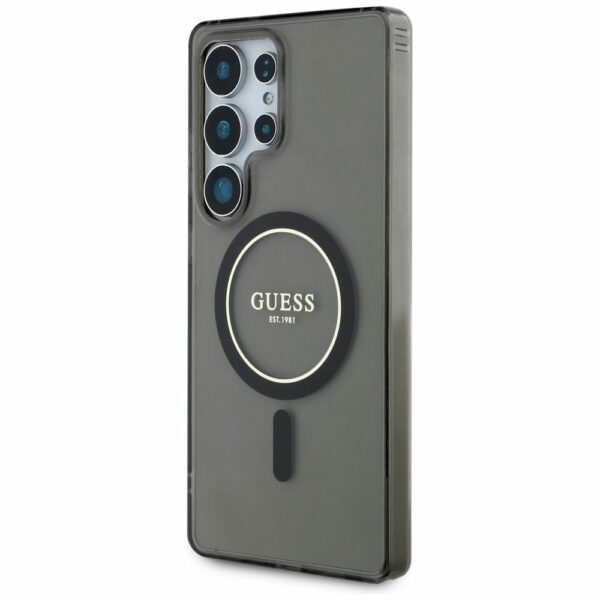 Θήκη Κινητού GUESS Samsung S25 Ultra Μαύρη Glitter Μαγνητική