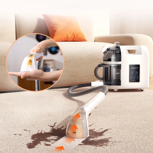UWANT B200 12000Pa 1900W washing vacuum cleaner with Deep Cleaning steam cleaning function - whiteeng