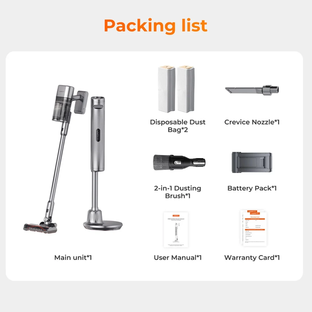 UWANT V100 Cordless Vacuum Cleaner - Grayeng