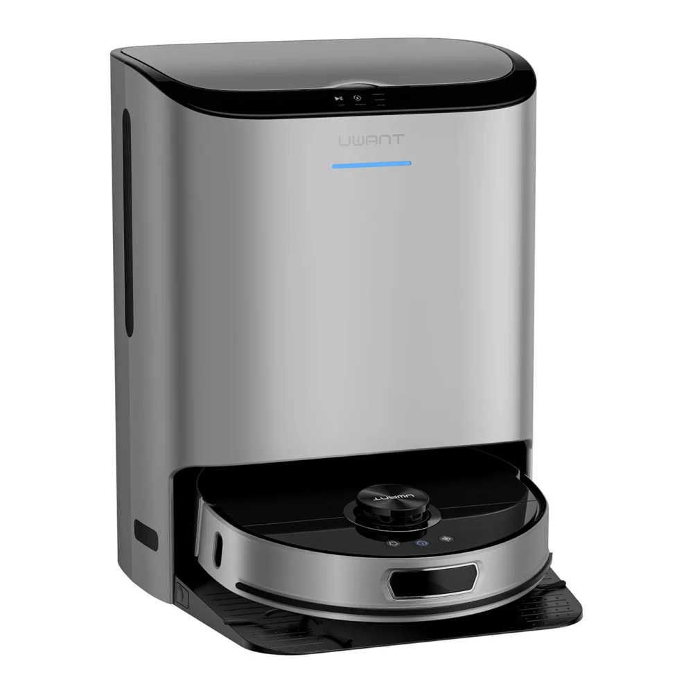 UWANT U200 Pro Robot Vacuum Cleaner with Mop Function + Charging/Cleaning Station - Grayeng