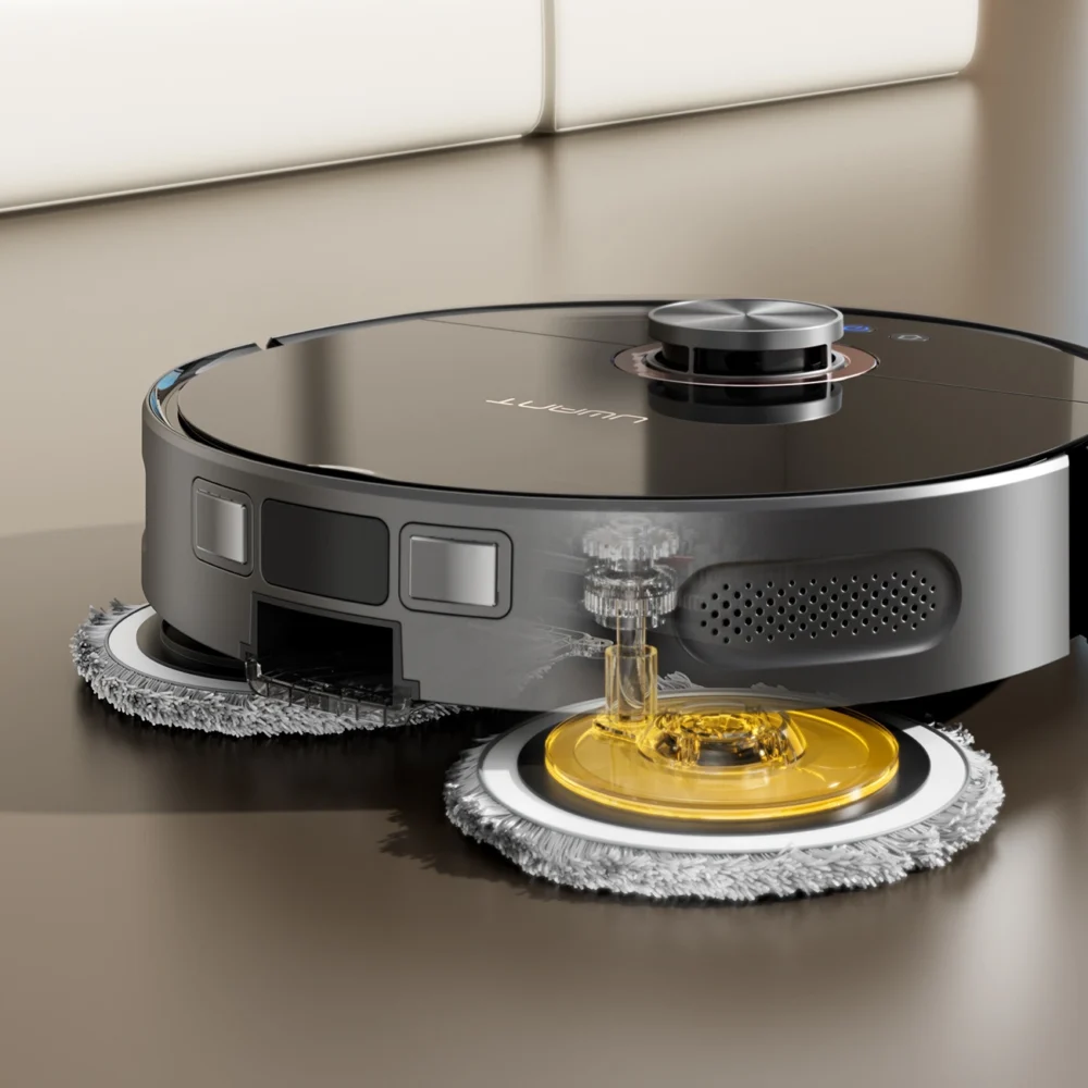 UWANT U200 Pro Robot Vacuum Cleaner with Mop Function + Charging/Cleaning Station - Grayeng