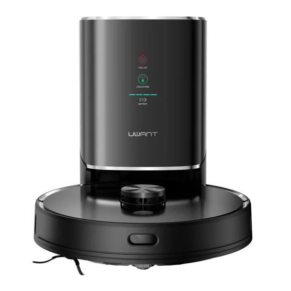 UWANT U100 Robot Vacuum Cleaner with Mop Function + Charging/Cleaning Station - Blackeng
