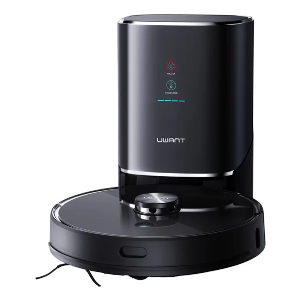UWANT U100 Robot Vacuum Cleaner with Mop Function + Charging/Cleaning Station - Blackeng