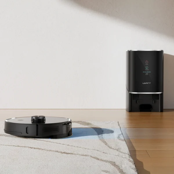 UWANT U100 Robot Vacuum Cleaner with Mop Function + Charging/Cleaning Station - Blackeng
