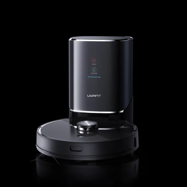 UWANT U100 Robot Vacuum Cleaner with Mop Function + Charging/Cleaning Station - Blackeng