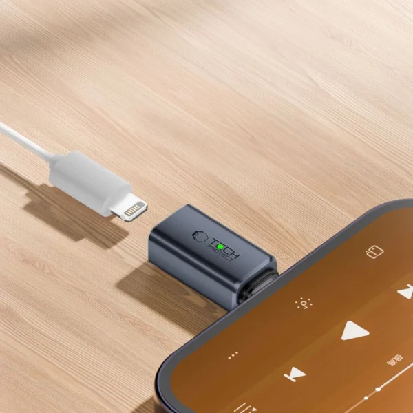 Tech-Protect UltraBoost Type-C to Lightning adapter - grayeng