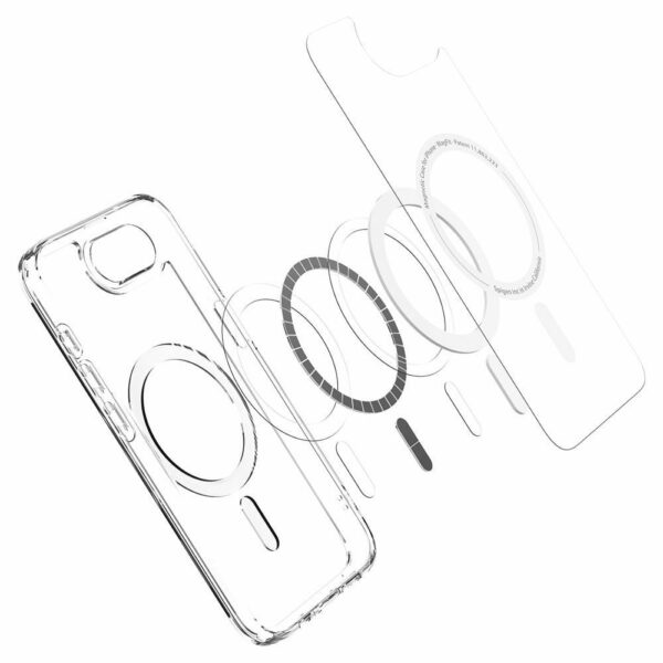 SPIGEN case ULTRA HYBRID MAG compatible with MagSafe for IPHONE 16E 2025 white