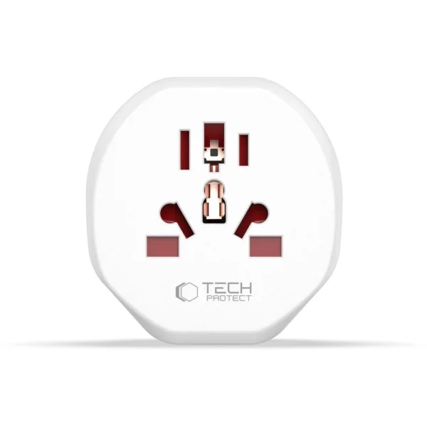 Tech-Protect Universal Travel Adapter to EU - whiteeng