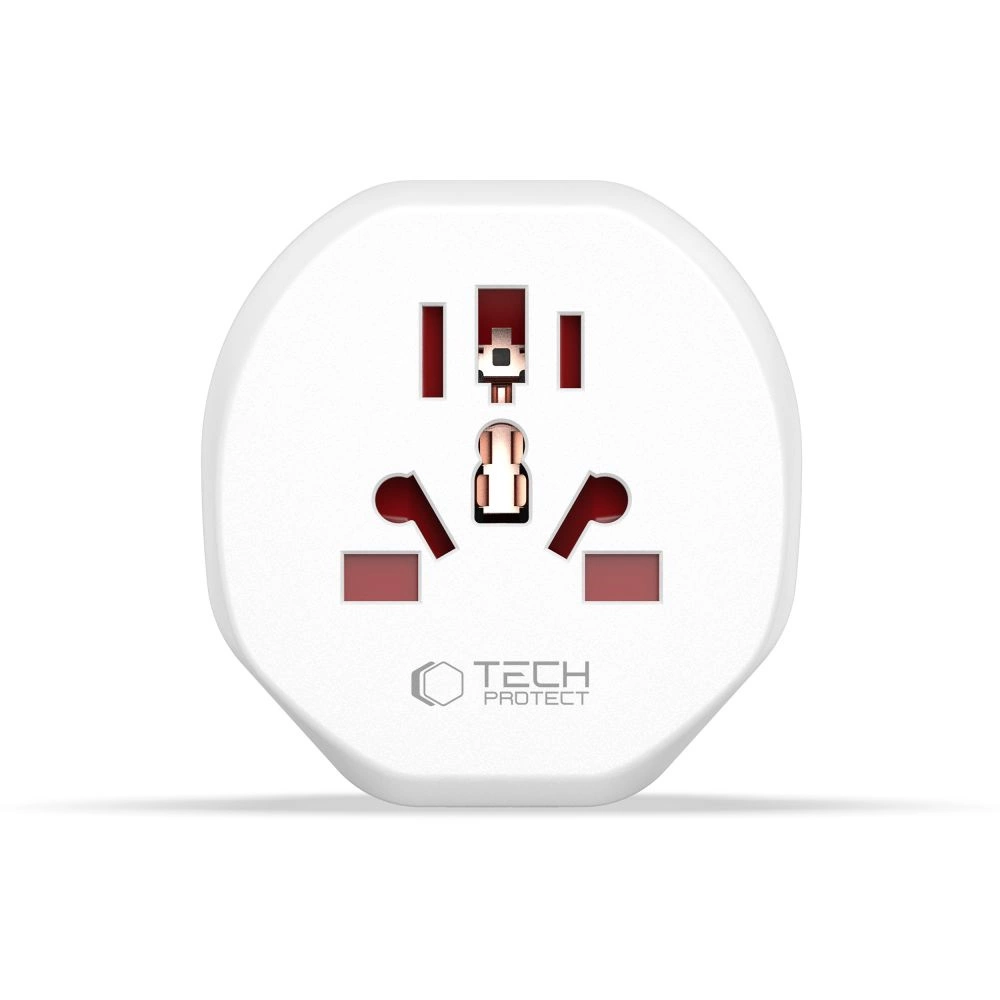 Tech-Protect Universal Travel Adapter to EU - whiteeng
