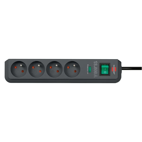 Brennenstuhl Eco-Line surge protector strip 4 sockets 1.5m 13.500A - blackeng