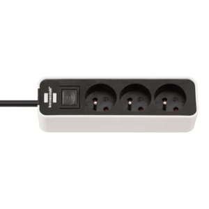 Brennenstuhl Ecolor power strip 3 sockets 3m - whiteeng