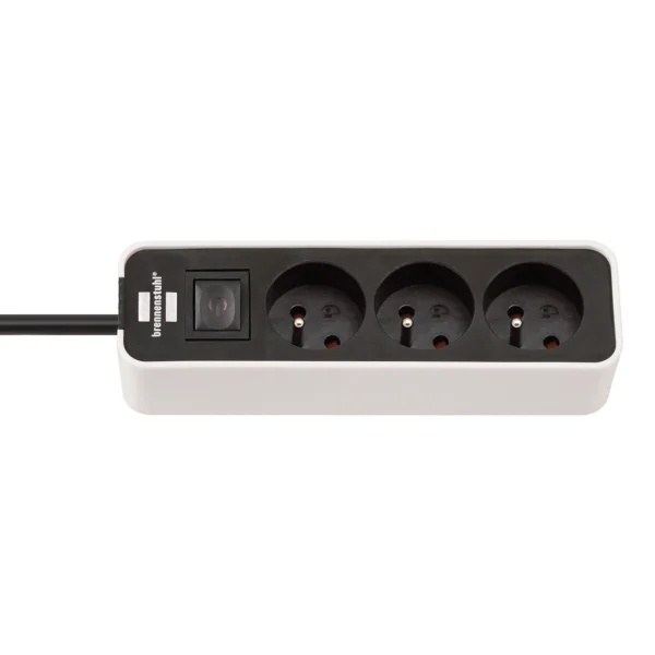 Brennenstuhl Ecolor power strip 3 sockets 3m - whiteeng