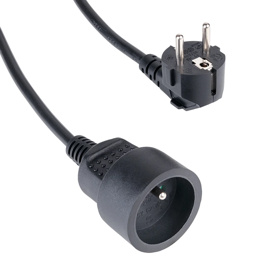 Hama Standard 2m Extension Cord - Blackeng