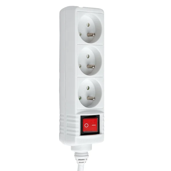 Hama Standard 3-socket power strip 1.5m - whiteeng