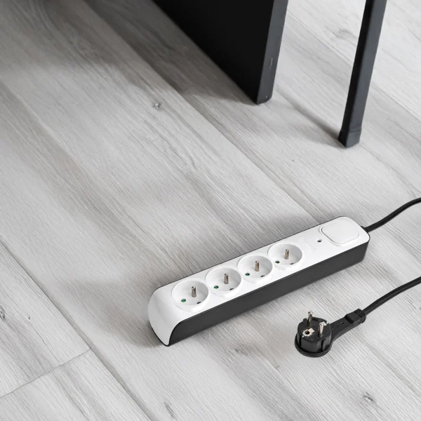 Hama Premium 4-Socket Surge Protector Strip 1.5m - Whiteeng