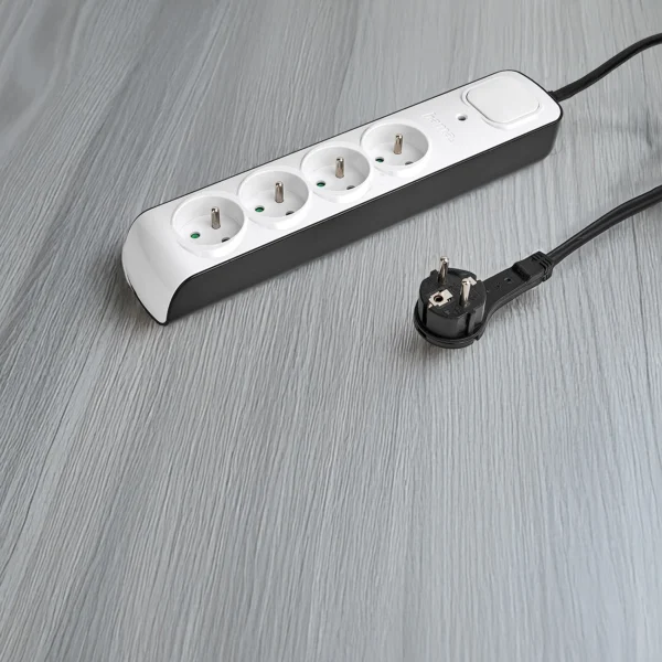 Hama Premium 4-Socket Surge Protector Strip 1.5m - Whiteeng