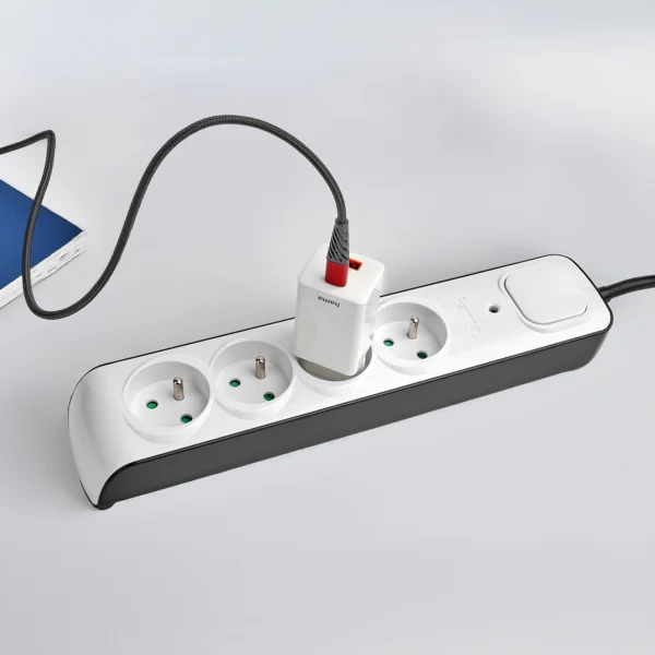 Hama Premium 4-Socket Surge Protector Strip 1.5m - Whiteeng