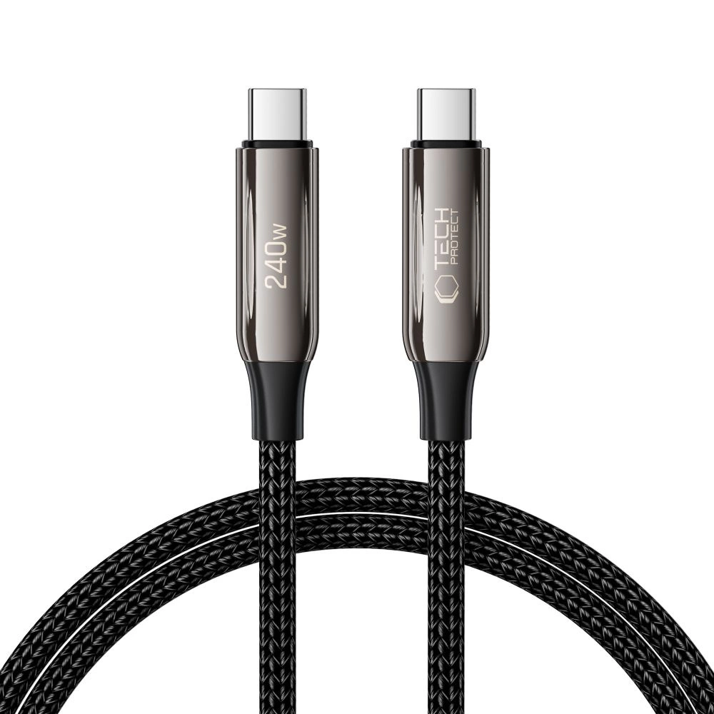 Tech-Protect UB10T Ultraboost USB-C PD240W/QC4.0 Cable 100cm - Blackeng