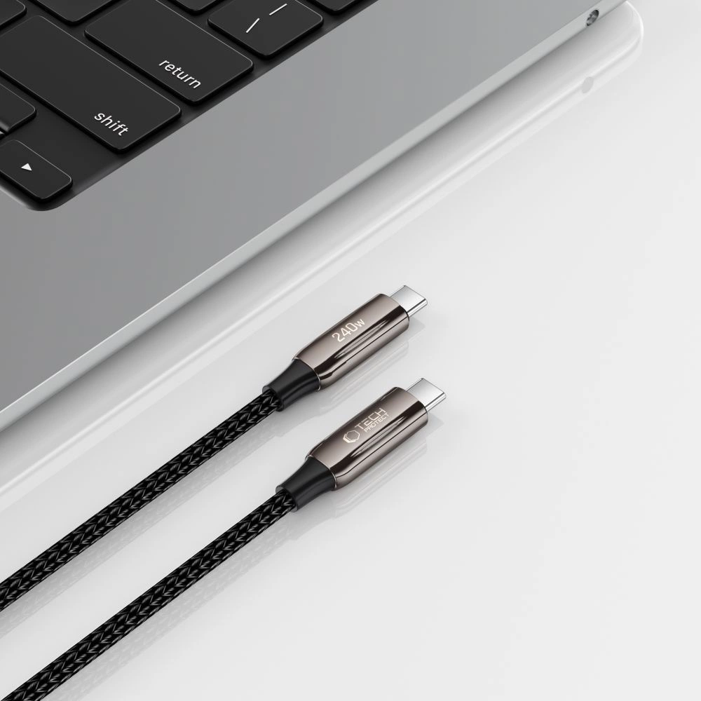 Tech-Protect UB10T Ultraboost USB-C PD240W/QC4.0 Cable 100cm - Blackeng
