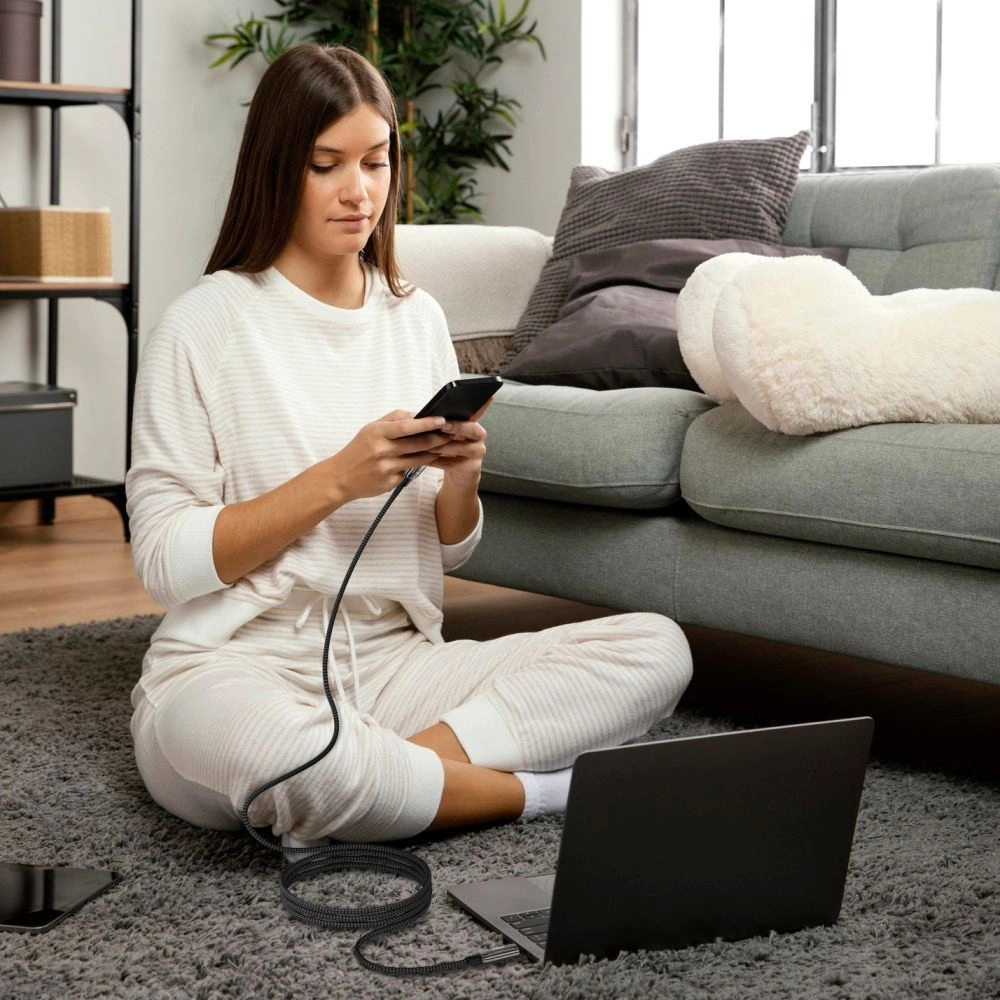 Tech-Protect UB10T Ultraboost USB-C PD240W/QC4.0 Cable 200cm - Blackeng