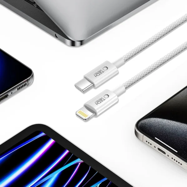Tech-Protect UltraBoost USB-C / Lightning PD27W/3A cable 200 cm - grayeng