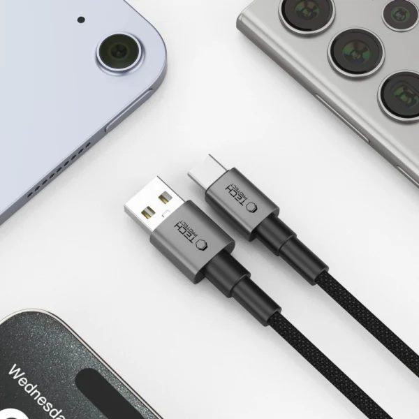 Tech-Protect UltraBoost DNA USB-A / USB-C Cable 15W/3A 50cm - Grayeng