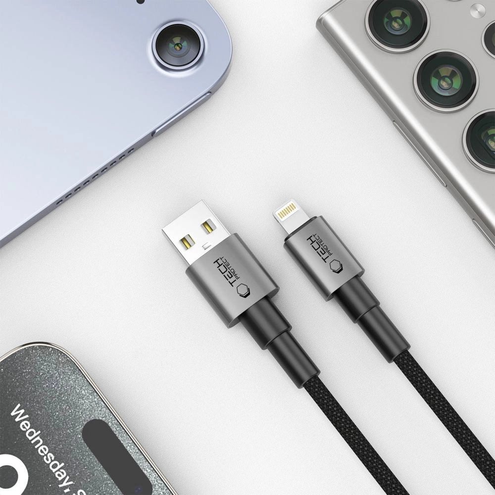 Tech-Protect UltraBoost DNA USB-A / Lightning cable 15W/2.4A 100 cm - grayeng