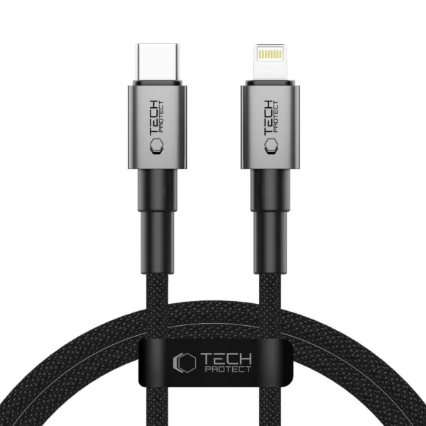 Tech-Protect UltraBoost DNA USB-C / Lightning PD27W/3A cable 100 cm - grayeng