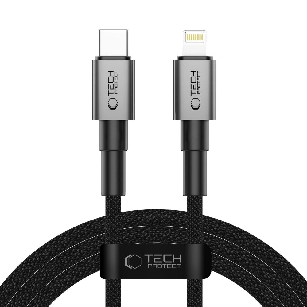 Tech-Protect Ultraboost DNA USB-C / Lightning PD27W/3A cable 200 cm - grayeng