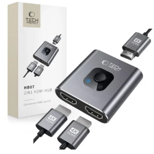 Tech-Protect HB07 HUB Adapter 2in1 HDMI 4K 60HZ - grayeng
