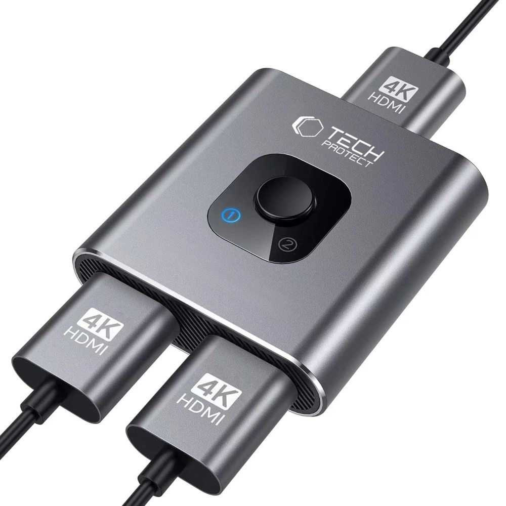 Tech-Protect HB07 HUB Adapter 2in1 HDMI 4K 60HZ - grayeng