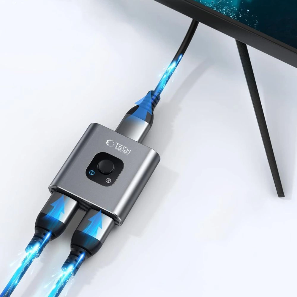 Tech-Protect HB07 HUB Adapter 2in1 HDMI 4K 60HZ - grayeng
