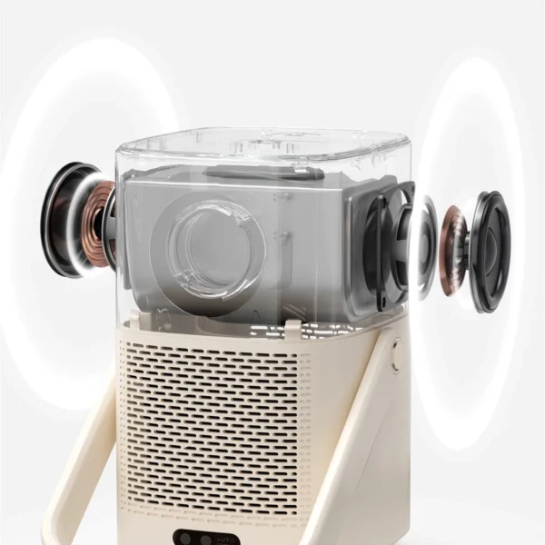 Yaber T2 Plus LCD FullHD 1080p Multimedia Projector with JBL Speakers - Beigeeng