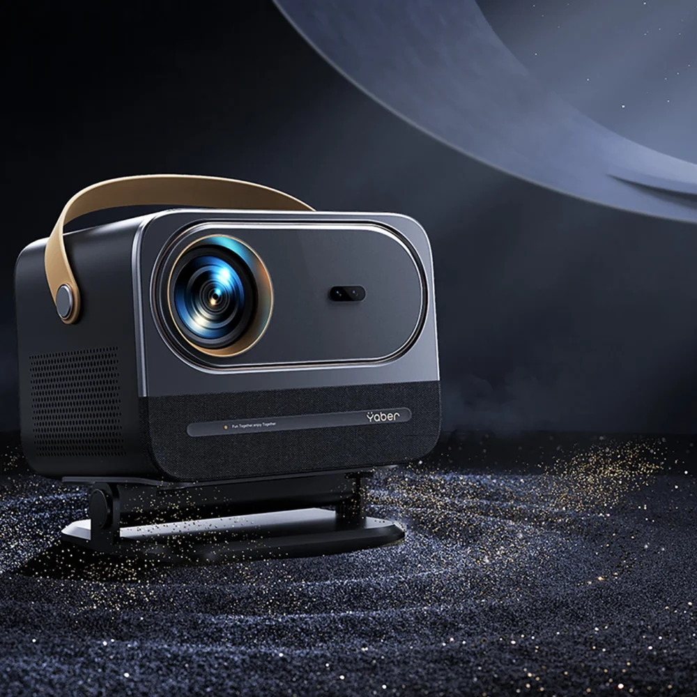 Yaber U12 LCD FullHD 1080p Multimedia Projector with Stereo Speakers - Blackeng