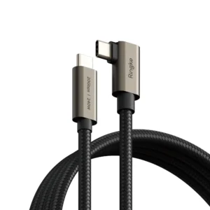 Ringke 3.2 gen. 2x2 USB-C, PD 3.1 240W 2m angled cable - blackeng