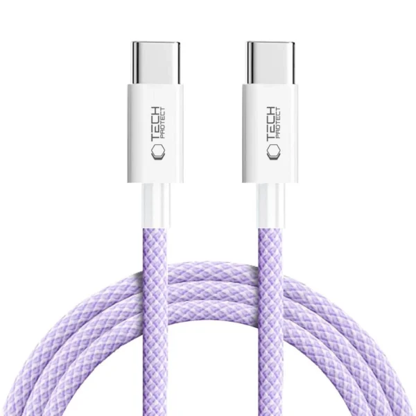 Tech-Protect Ultraboost Lite USB-C PD60W/3A Cable 2m - Purpleeng